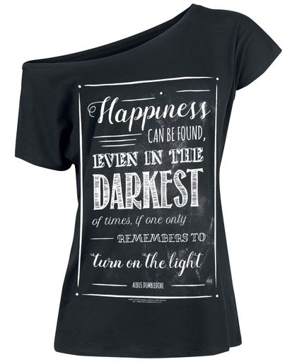 Harry Potter Happiness Can Be Found Girls shirt zwart