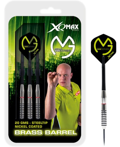 Michael van Gerwen - nickel coated - dartsset - 20 grams - dartpijlen