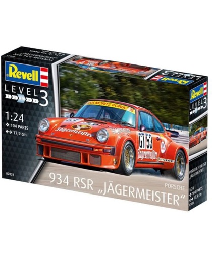 Revell modelbouw pakket : Max Moritz Porsche 934 RSR Jägermeister 1:24