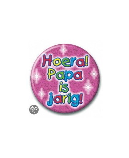 Button - Papa is jarig (55 mm)
