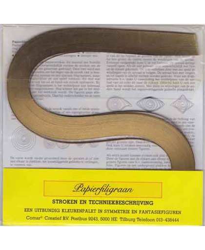 Papierfiligraan - Bruin - 400 Stroken - 3mm breed en 48cm Lang