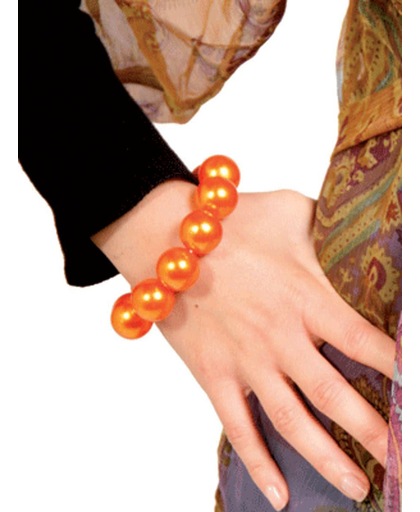 Oranje parel armband