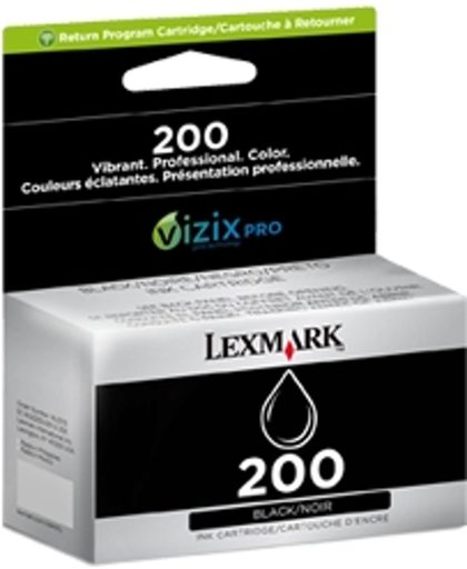 Lexmark 200 BLK inktcartridge Zwart