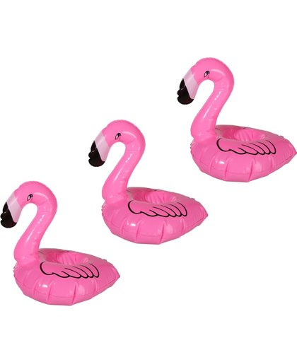 Opblaasbare Flamingo Bekerhouder (set van 3) | Pride Kings®