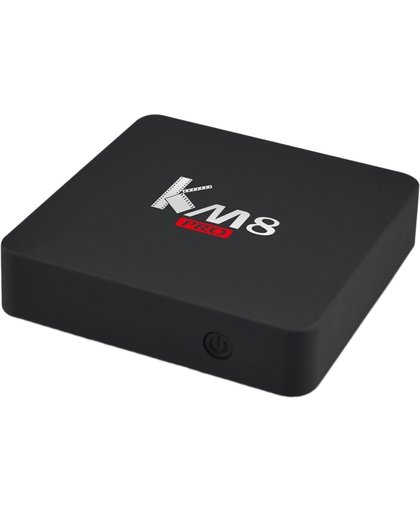 KM8 PRO 4K UHD Smart TV Box met afstandsbediening, Android 6.0 Amlogic S912 Octa Core Cortex-A53 up to 2.0GHz, RAM: 2GB, ROM: 16GB, Bluetooth, WiFi(zwart)