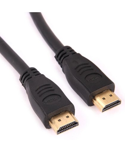 HDMI 19 Pin Male naar HDMI 19Pin Male Kabel, 1.3 Version, Support HD TV / Xbox 360 / PS3 etc, Lengte: 50cm (Black + Gold Plated)