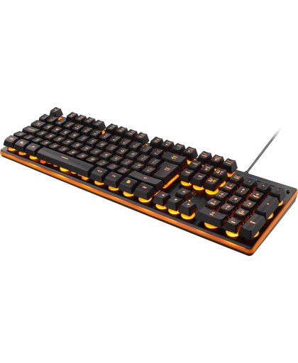 Deltaco GAM-021UK Gaming Keyboard Anti-Ghosting USB membraan QWERTY toetsenbord met oranje achtergrondverlichting