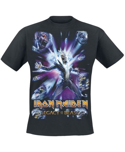 Iron Maiden Legacy of the Beast 3 - Comic Cover T-shirt zwart