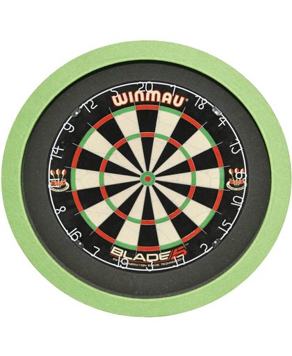 TCB X-Ray Led-verlichting surround - zwart-groen - dartverlichting - dartbord surround - beschermring - dart verlichting