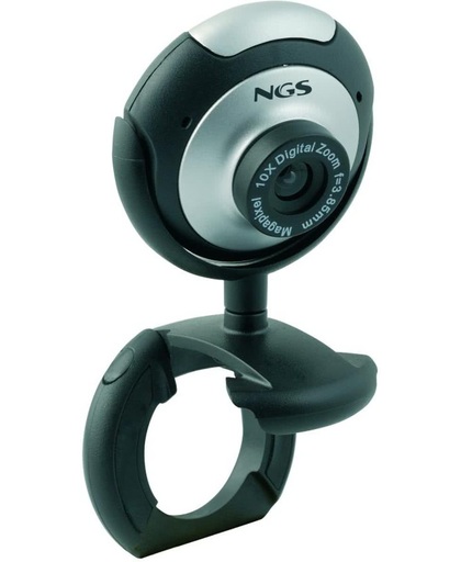 NGS XpressCam300 5MP USB 2.0 Zwart, Zilver webcam