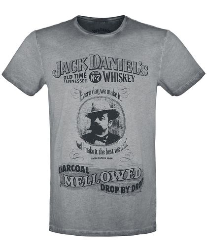Jack Daniel&apos;s Charcoal Mellowed T-shirt grijs