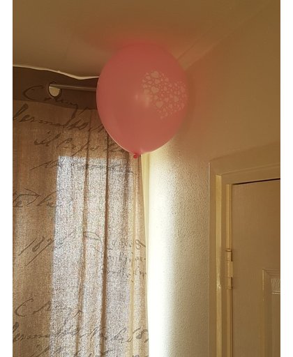 Ballonnen aan plafond, muur of raam met dots-doorzichtig-verwijderbaar-goedkoop alternatief voor helium