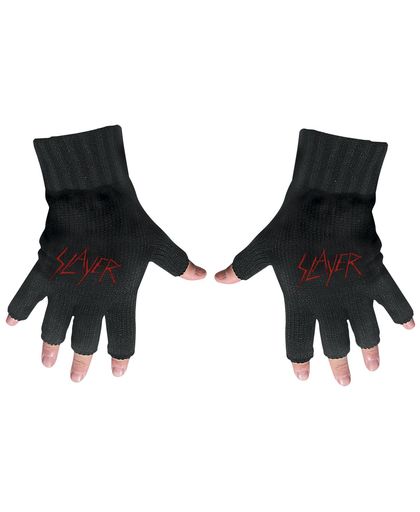 Slayer Logo Vingerloze handschoenen zwart