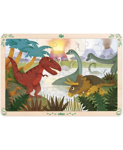 Vilac houten puzzel met dinosaurus afbeelding