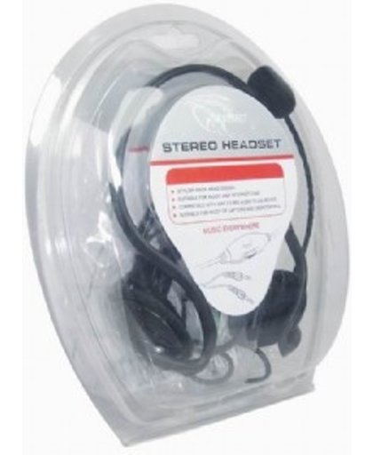 Gembird MHS-108 Stereofonisch Neckband Zwart hoofdtelefoon