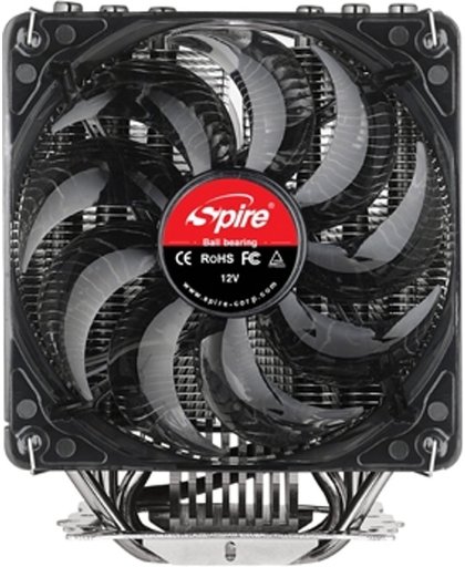 Spire SP985S1-V2 Kepler CPU cooler [AMD/INTEL, ALU/CU 95W, 19 dB, 2000RPM, 38.4 cfm, 92mm]