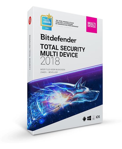 Bitdefender 2018 Total Security Multi Device  (10 Apparaten / 2 Jaar)