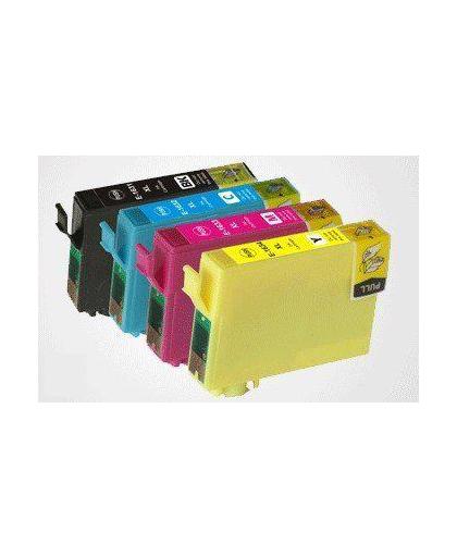 Merkloos – Inktcartridge / Alternatief voor de Epson T1811-T1814 highcap multipack 18XL 4 cartridges inktmedia huismerk Cartridge