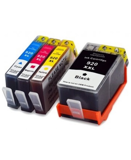 HP Huismerk 920 compatible inktpatronen WHITELABEL XL Set 4 stuks
