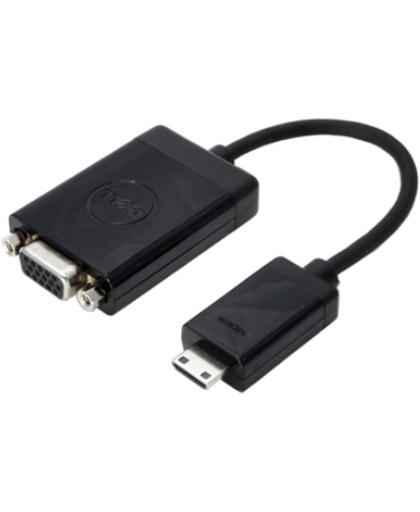 DELL MiniHDMI/VGA mini HDMI VGA Zwart kabeladapter/verloopstukje