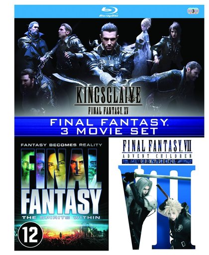 Final Fantasy VII: Advent Children / Final Fantasy: The Spirits Within / Kingsglaive: Final Fantasy XV ( Blu-ray)
