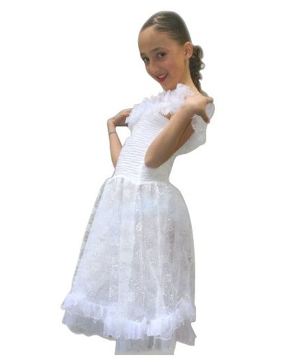 Prinsessen jurk - Wit - Maat 92/98 (4) - Verkleed jurk