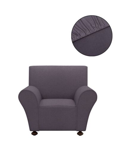 vidaXL Stretch meubelhoes voor fauteuil antraciet polyester jersey