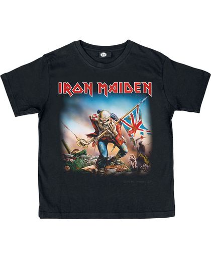 Iron Maiden The Trooper Kindershirt zwart