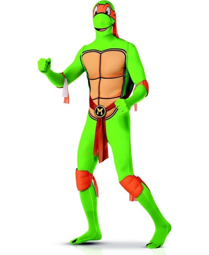 2nd Skin TMNT Michelangelo - Kostuum Volwassenen - Maat M - 48/50