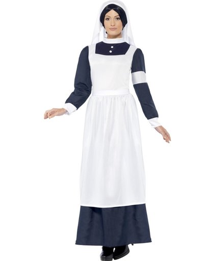 Ouderwetse verpleegster kostuum | Zuster oorlog verkleedkleding maat M (40/42)