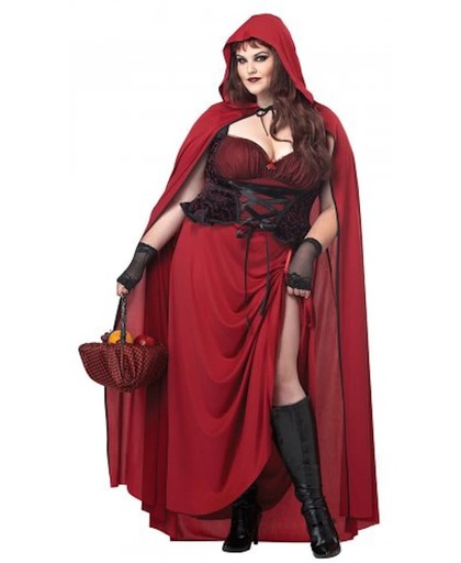 Gothic Roodkapje kostuum voor vrouwen - Verkleedkleding - XXL