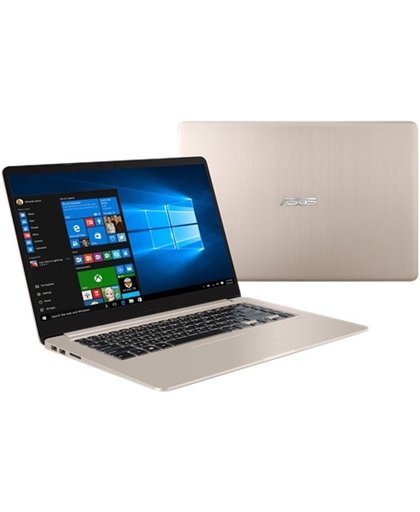 ASUS VivoBook S510UN-BQ080T-BE Goud Notebook 39,6 cm (15.6") 1920 x 1080 Pixels 1,60 GHz Intel® 8ste generatie Core™ i5 i5-8250U