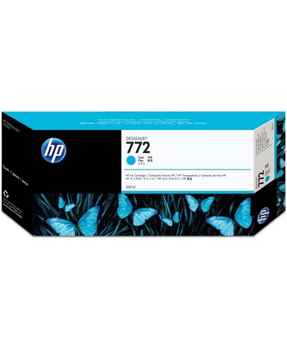 HP 772 cyaan DesignJet inktcartridge, 300 ml