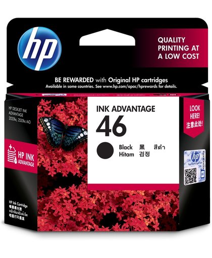HP 46 inktcartridge Zwart
