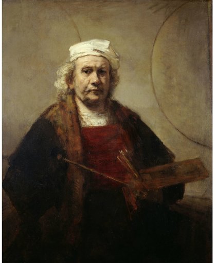 Zelfportret Rembrandt van Rijn - Diamond Painting 40x50 (Volledige bedekking - Vierkante steentjes)