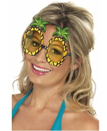 Tropische bril met ananas glazen