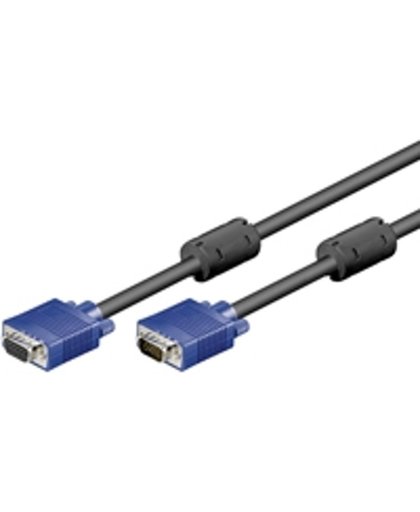 Wentronic CAK XGA SVGA 1000V 15M/15F BLACK 10m 10m VGA (D-Sub) VGA (D-Sub) Zwart VGA kabel