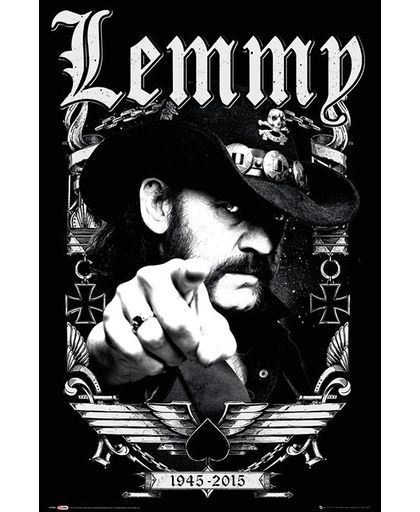 Motörhead Lemmy - Dates Poster meerkleurig