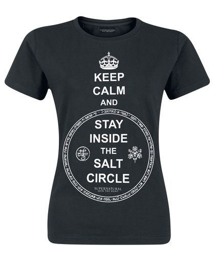 Supernatural Keep Calm Girls shirt zwart