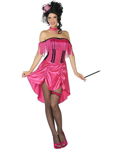 Verkleedkleding voor volwassenen - Cabaret Jurk Pink - Maat XS/S