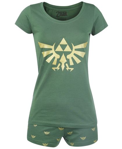 The Legend Of Zelda Hyrule - Triforce Logo Pyjama groen