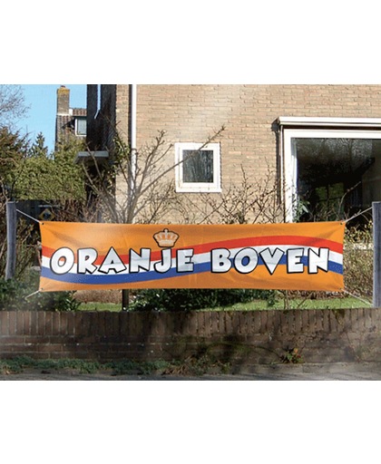 Mega banner oranje boven