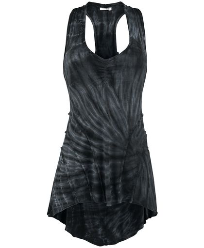 Innocent Lucy Tye Dye Vest Girls top zwart-grijs