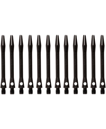 abcdarts darts shafts aluminium shaft zwart medium - 4 sets darts shafts