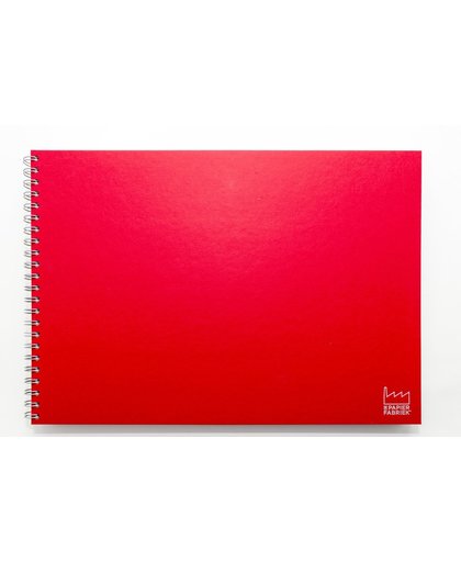 Handlettering/Kalligrafeer/Teken Papier, Formaat A3, Wire-O gebonden. Kleur omslag: Rood