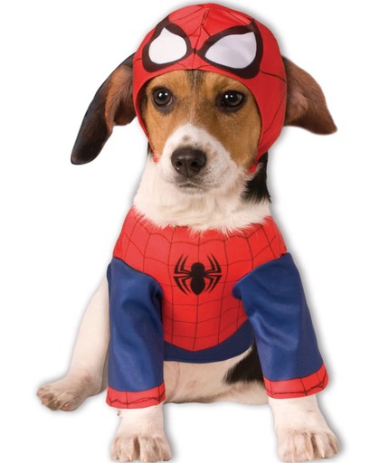 Spidermankostuum voor honden - Small