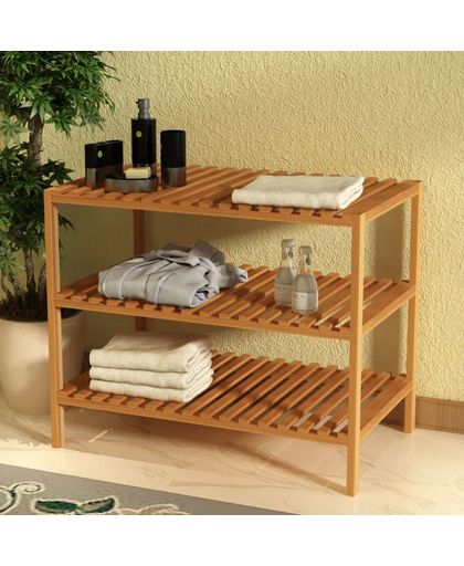 vidaXL Sink Shelf Solid Walnut Wood 65x40x55 cm