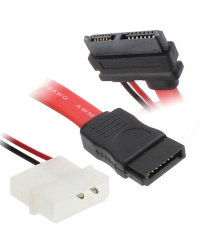13pin (7+6) SATA naar 2 Pin IDE + 7 Pin SATA kabel voor Laptop SATA Drives, Lengte: 45cm