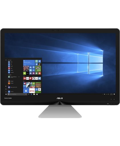 ASUS Zen AiO ZN270IEGT-RA026T 68,6 cm (27") 1920 x 1080 Pixels Touchscreen 2,4 GHz Zevende generatie Intel® Core™ i5 i5-7400T Grijs Alles-in-één-pc