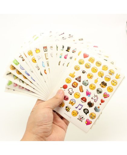 Emoji Stickers - 960 Verschillende Stickers - 20  Stickervellen - Originele Emoji Smileys